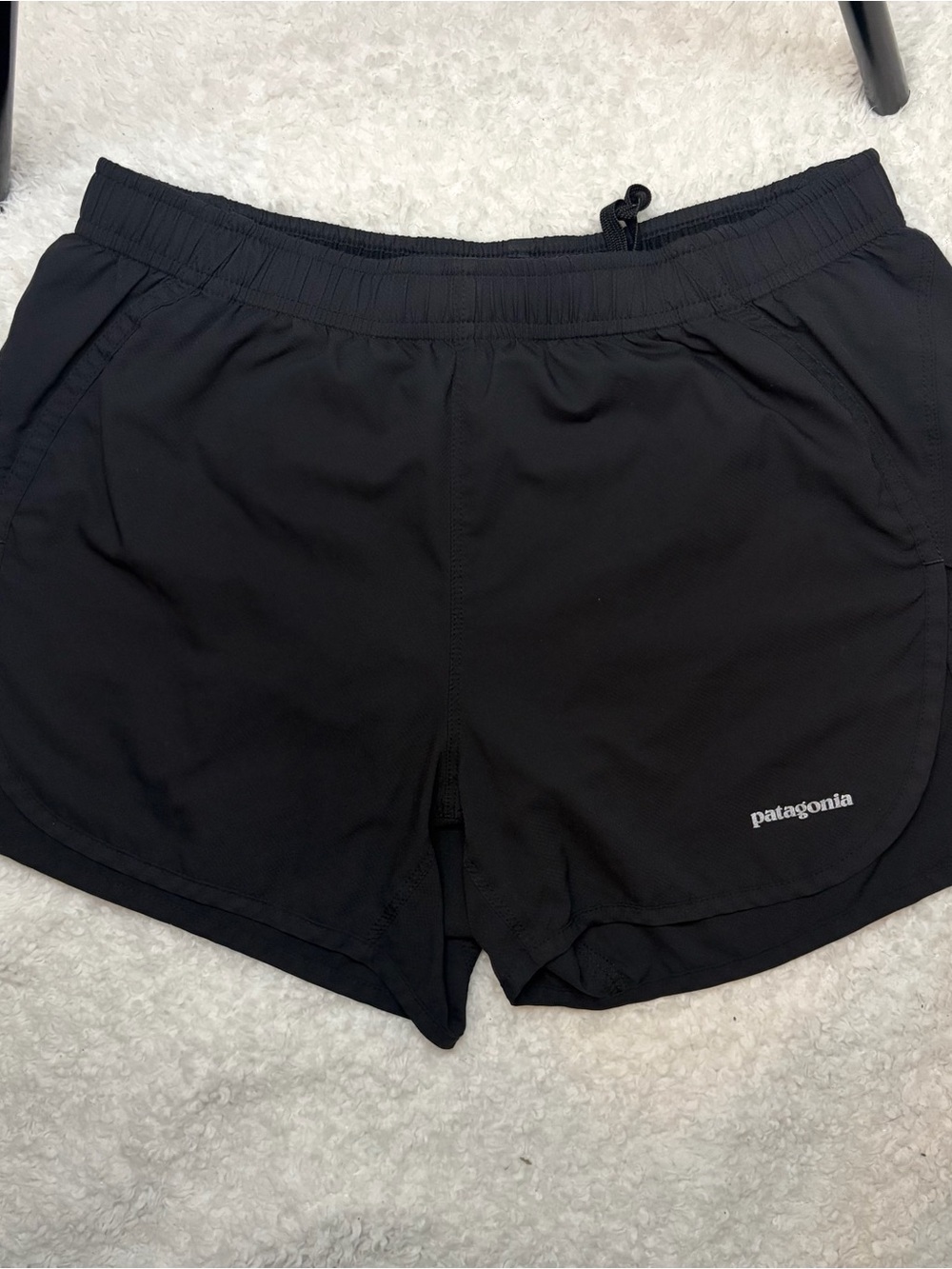 Patagonia Black Strider Pro Women's Running Shorts with Elastic Waist